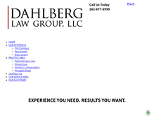 Tablet Screenshot of dahlberglawgroup.com